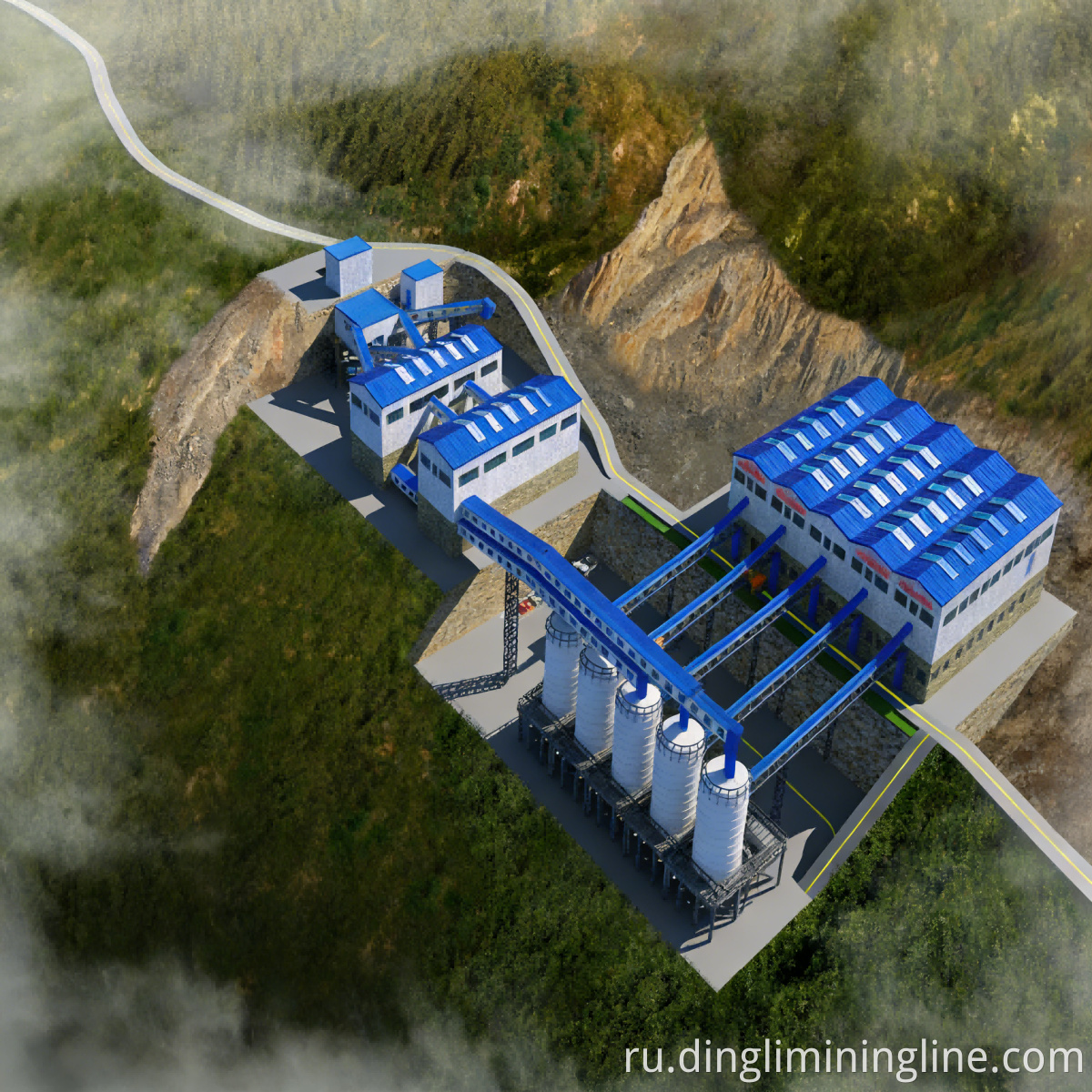 Строительный материал Каменная линия Building Material Stone Line